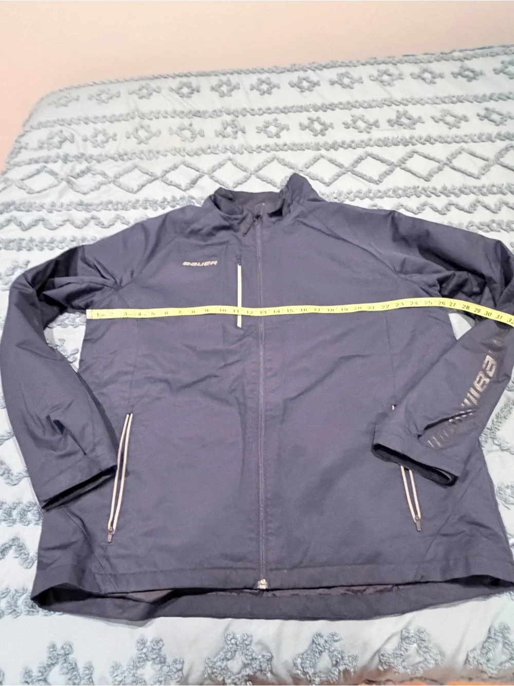 Bauer Men's Dark Blue Full-Zip Performance Jacket XXL